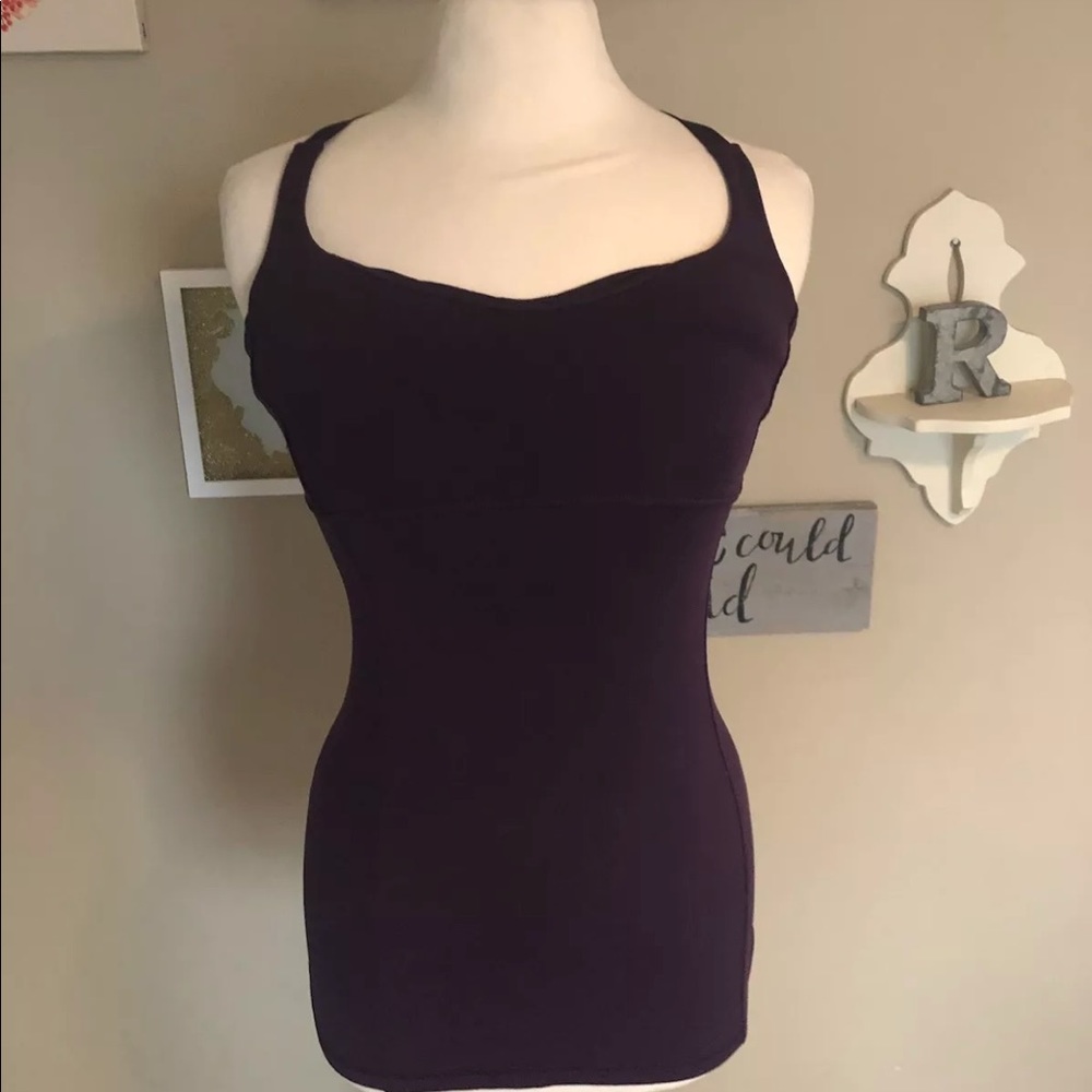 Lululemon Practice Daily tank top. Size 6. Purple